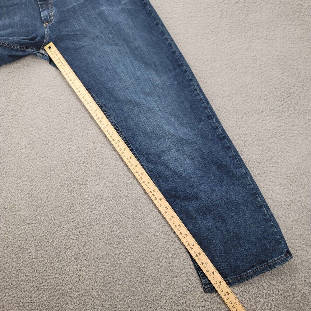 Wrangler Jeans Mens 38x30 Blue Denim ZM100TW Straight Fit Medium Wash - Picture 13 of 16